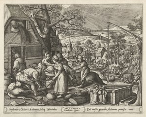 Efterår Efterår (titel på objekt) De fire årstider (serietitel) af Pieter van der Heyden