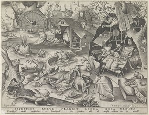 Dovenskab Desidia (titel på objekt) The Seven Deadly Sins (serietitel) af Pieter van der Heyden