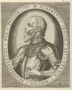 Portræt af Albrecht Friedrich, markgreve af Brandenburg Portrætter af linealer (serietitel) af Pieter van der Heyden