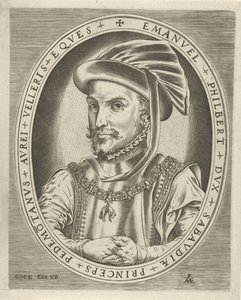 Portræt af Emanuel Philibert, hertug af Savoyen Portrætter af linealer (serietitel) af Pieter van der Heyden