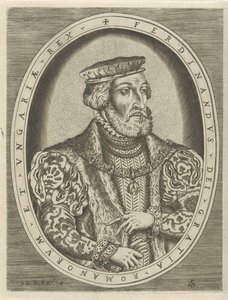Portræt af Ferdinand I af Habsburg, tysk kejser Portrætter af linealer (serietitel) af Pieter van der Heyden