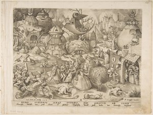 Pride Superbia fra The Seven Deadly Sins, 1558.