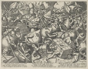 Kamp mellem pengesækkene og pengekisterne af Pieter van der Heyden