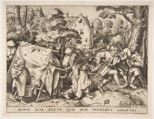 Den beskidte brud eller ægteskabet mellem Mopsus og Nisa, 1570.