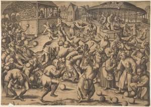 Fools Festival, efter 1570. af Pieter van der Heyden