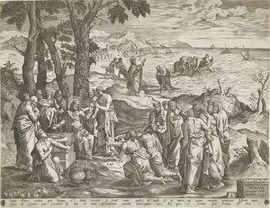 Mirakuløst fiskeri og mirakuløst fodring af Pieter van der Heyden
