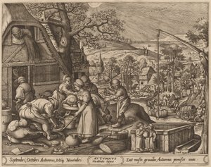 Efterår af Pieter van der Heyden after Hans Bol