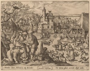 Vinter af Pieter van der Heyden after Hans Bol