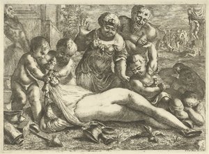 En fuld bacchante af Pieter van der Plas (II)