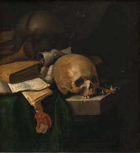 Vanitas Stilleben af Pieter van der Willigen
