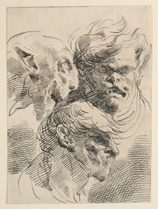 Groteske hoveder af Pietro Antonio Novelli