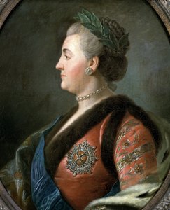 Portræt af Katarina II den Store, Ruslands kejserinde (maleri