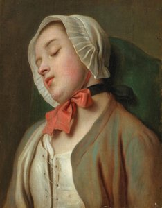 Sovende ung kvinde, midten af det 18. århundrede. af Pietro Antonio Rotari