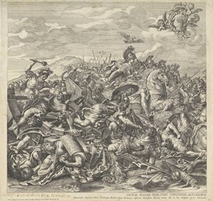 Slaget ved Arbella (venstre del) af Pietro Aquila