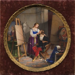 Raphael og Fornarina af Pietro Bagatti Valsecchi