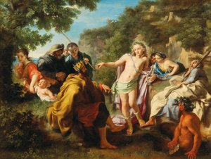 The Judgment Of Midas, første tredjedel af det 18. århundrede.. af Pietro Bianchi