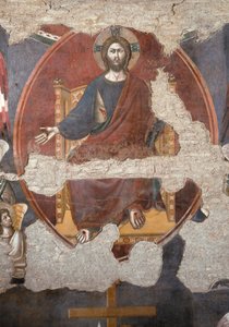 Den sidste dom: Kristus trumfer. Detalje. (Fresco af Pietro Cavallini