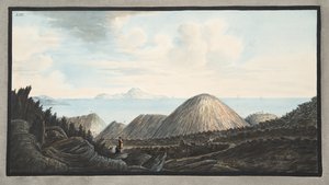 Udsigt over den nuværende tilstand af det lille bjerg, der blev rejst ved eksplosionen i år 1760, plade XIII, fra 
