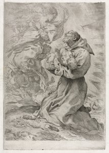 Visionen om St. Francis af Assisi