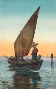 Canal Grande, Venedig, slutningen af det 19.-begyndelsen af det 20. århundrede.