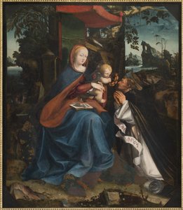 Madonna og barn og Sankt Peter Martyr, 1525 af Pietro Grammorseo