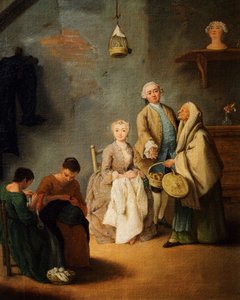 Broderiværksted af Pietro Longhi (1701-1785) af Pietro Longhi