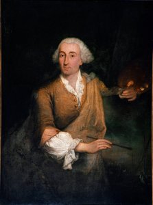 Portræt af maleren Francesco Guardi (1712-1793) i en alder af 52 Maleri af Pietro Longhi (1702-1785) 1764 Søn. 132x100 cm Venedig, Ca 