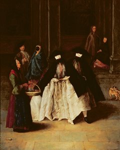 The Parfume Seller (olie på lærred) (se også 166068) af Pietro Longhi