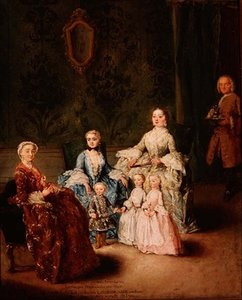 Familien Sagredo (olie på lærred) af Pietro Longhi