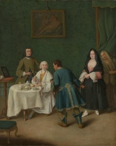 Fristelsen, 1746. af Pietro Longhi