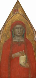 Saint Mary Magdalene, med en engel [venstre panel], sandsynligvis 1340. af Pietro Lorenzetti