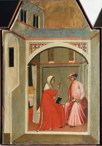 Adskillelse af St. Humility og hendes mand (detalje af Saint Humility