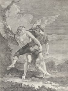 Jakob kæmper med englen, 1730-39.
