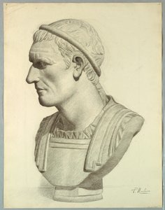 Buste af en romersk senator (gengivelse fra en gipsafstøbning) af Pietro Montana