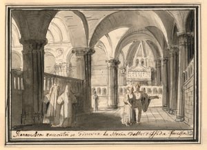 Scenedesign, Kirkens interiør af Pietro Narducci