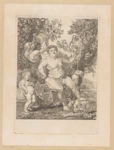 Bacchus på en vintønde af Pietro Peiroleri
