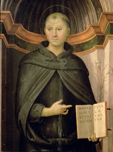 St. Nicholas af Tolentino af Pietro Perugino