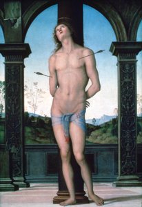 Sankt Sebastian, c1470-1523 af Pietro Perugino