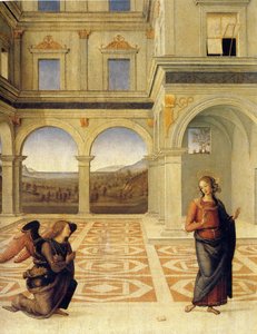 Bebudelsen, ca 1498 af Pietro Perugino