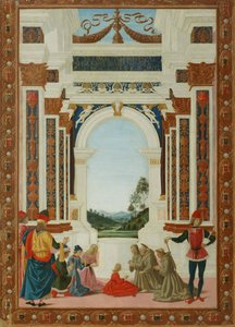 Sankt Bernhards helbredende vidunder, ca. 1473 af Pietro Perugino