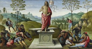 Opstandelsen, 1496-1500 af Pietro Perugino