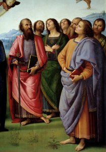 Kristi himmelfart Detalje, der repræsenterer apoterne. Maleri af Pietro Vannucci dit il Perugino (Le Perugin af Pietro Perugino