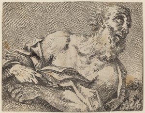 Sankt Jerome af Pietro Rotari after Antonio Balestra