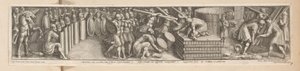 Soldater slog lejr Constantinus, cum exercitu, ante Urbem Castra metatur (titel på objekt) Kejser Konstantins historie (serietitel)