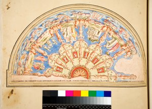 Design til en loftlunette af Pietro Santi Bartoli