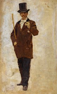 Mand iført top hat