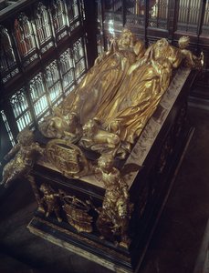 Graven af Henrik VII (1457-1509) og hans kone, Elizabeth af York, 1518 (bronze)