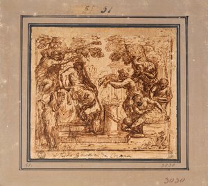 Undersøgelse for tilbuddet om at panorere af Pietro da Cortona