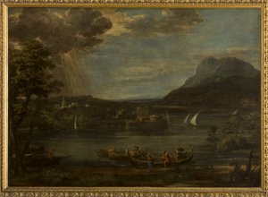 Landskab med Sankt Peters Kald af Pietro da Cortona