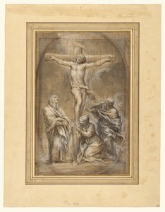 Kristus på korset med Jomfru Maria, Maria Magdalene og Sankt Johannes af Pietro da Cortona